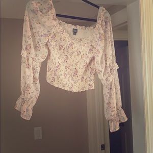 Floral cropped top